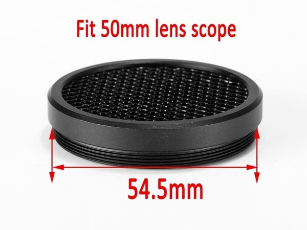 Scope Net Cover Stainless Steel Net Cover Honeycomb Guard Telescope Guard (50mm Lens)