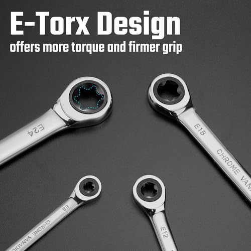 DURATECH Ratcheting E-Torx Wrench Set