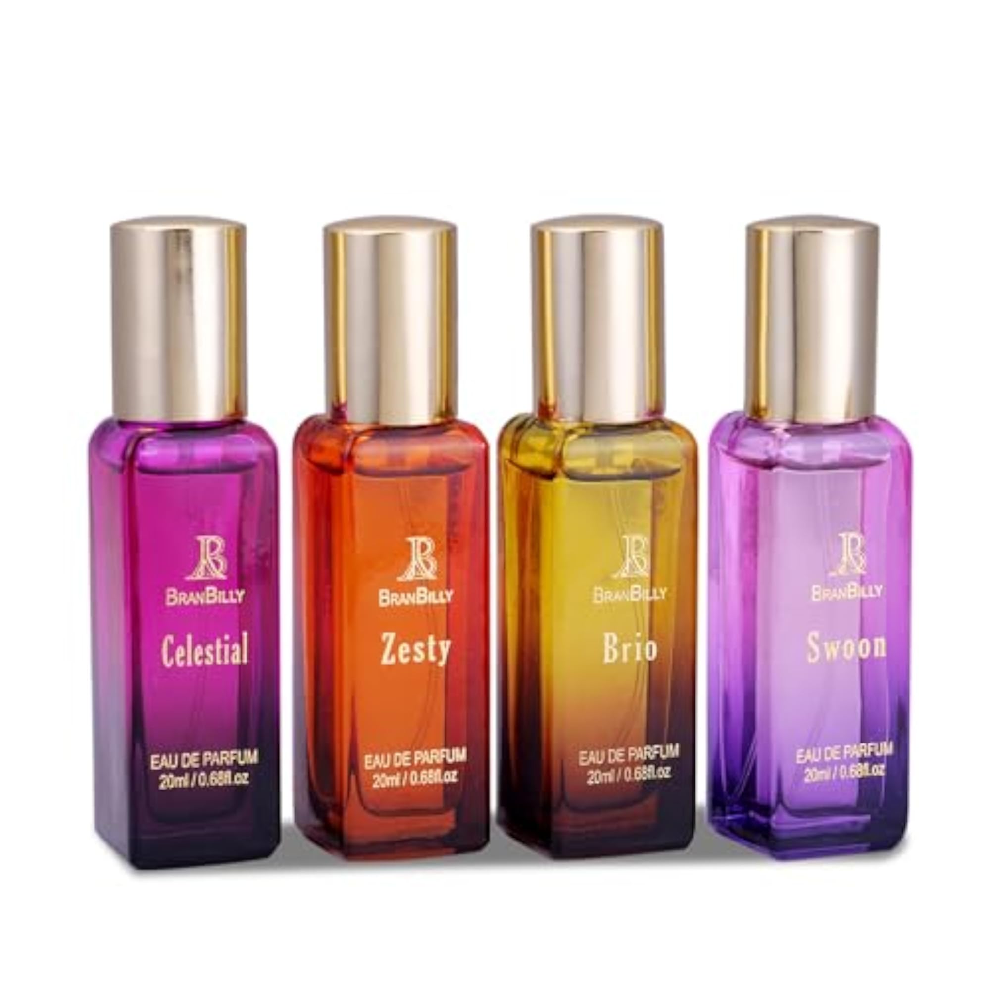 Long Lasting Eau De Parfum Set of 4 Fragrances