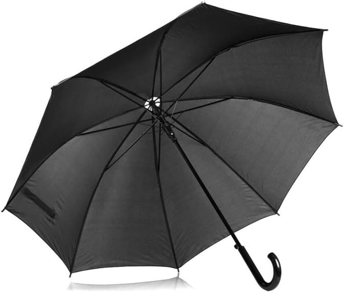 Cosecha Privada Paraguas Automático Negro - Envío 24h - Antiviento - Diámetro 105 cm - Con Funda para guardar y Mango Reforzado Cubierto