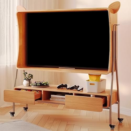 Soporte móvil para TV con ruedas y cajones para TVs <43" miniatura 2