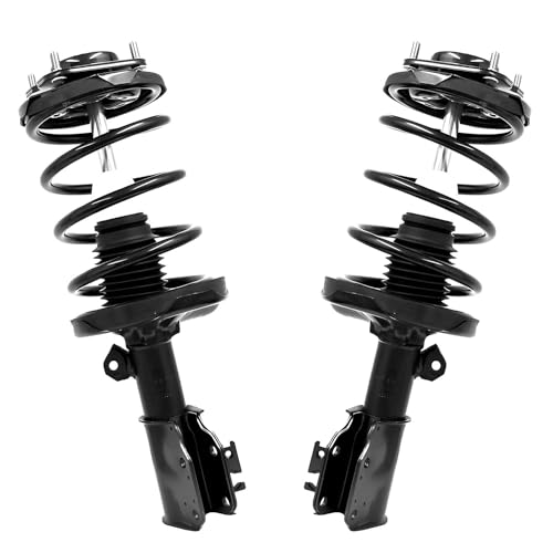 Image of Detroit Axle - 8pc Front Rear Struts Kit for 2001 2002 2003 Mazda Protege [Sport Suspension], 4 Complete Struts with Coil Spring Assembly 4 Stabilizer Sway Bar End Links Replacement Suspension