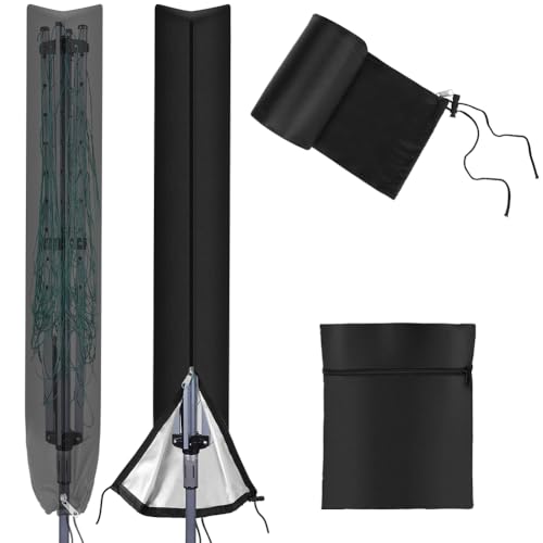 APXEL Housse Parasol, 210D Oxford Housse Sechoir Parapluie Exterieur avec Fermeture Eclair et Cordon, 165×15 cm Coupe-Vent Housse Anti-UV Imperméable pour...