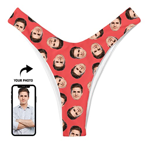 Generic Custom Photo Bikini Thong Personalized Thong Bikini With Your Words thumb #7