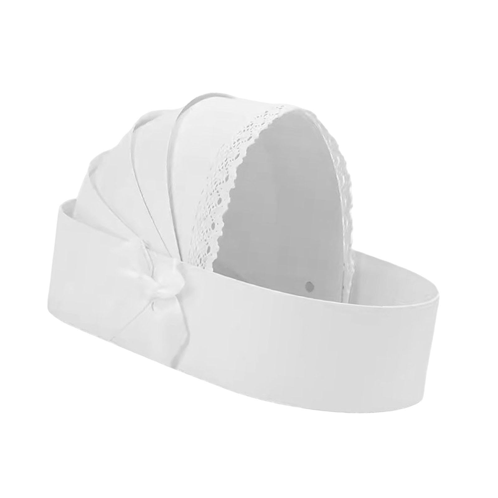 Harilla Cradle Flower Box Baby Flower Basket Baby Shower Box Wedding Celebration Contatiner Flower Arrangement Presents Wrapping Bag Box for Mom Her, White