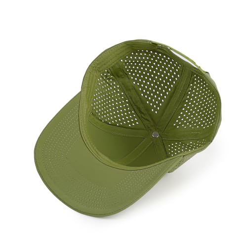 Image of Quick Dry Baseball Cap Curved Brim Mesh Snapback Hat for Men Women