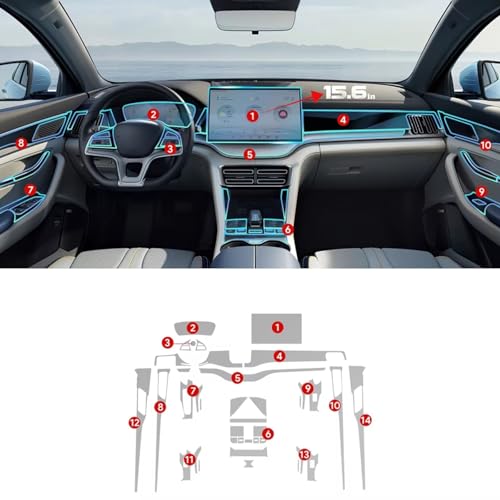 Film protection navigation BYD Seal U finition premium pour écran de bord - 4