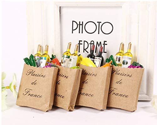 Fridge Sticker,8Pcs Simulated Cute Wine Bottles Holder Fridge Magnets for Home Wall Decoration Living Room - Thumbnail 3