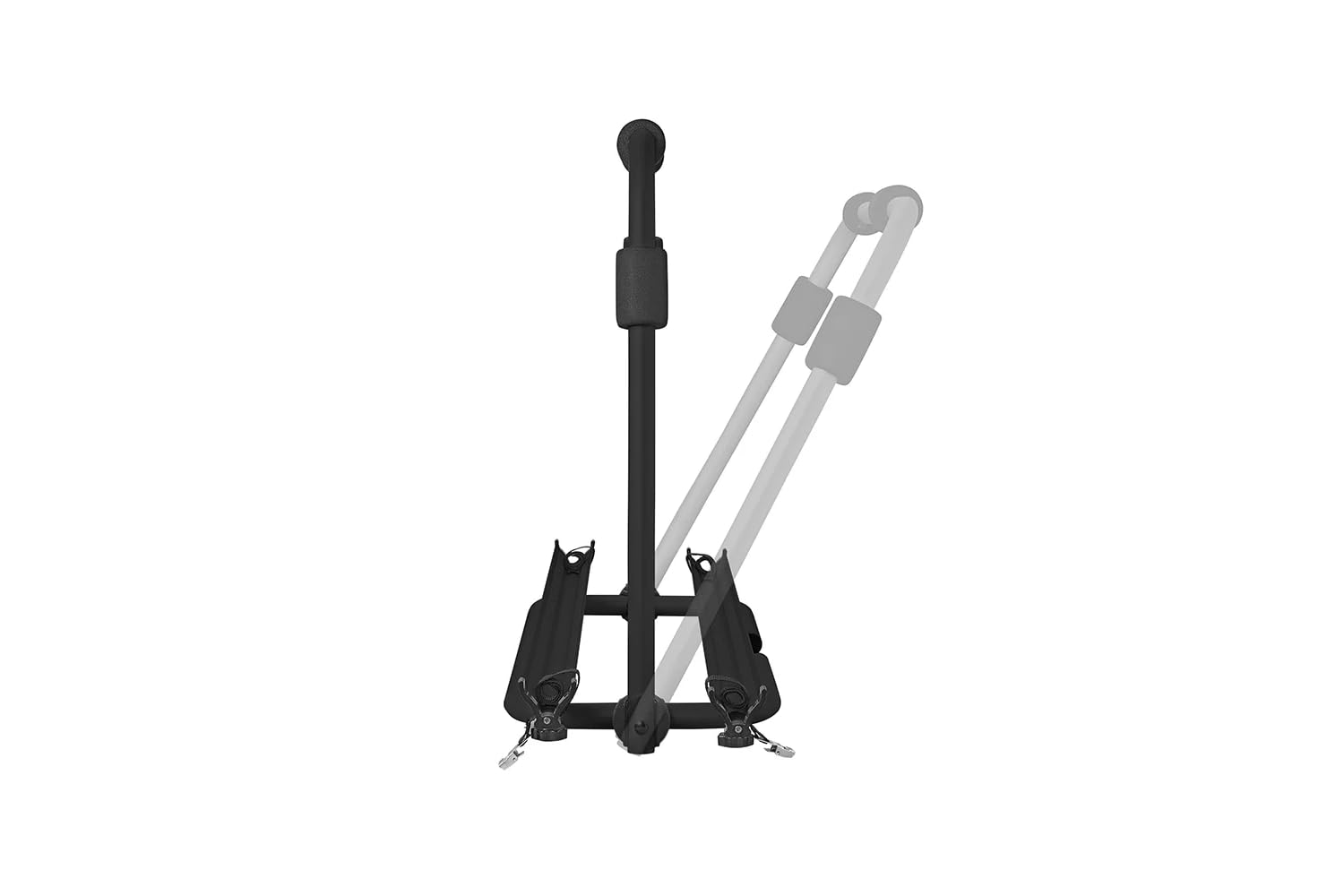 ProPlus Porte-vélos pour Timon – pour 2 vélos – pour caravanes – avec Partie basculante – Noir | En aluminium léger. Idéal pour caravane et camping-car. Pour 2 vélos de ville ou route de 52 mm max.