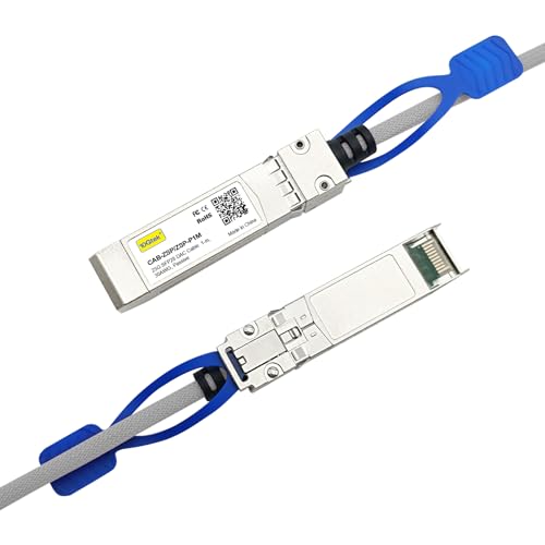 Image of 10Gtek 25GBASE-CR SFP28 to SFP28 Passive Cable, 32AWG, for Cisco SFP-H25GB-CU1M, Ubiquiti UC-DAC-SFP28, Supermicro, Mikrotik, Arista and More, Nylon Braided Jacket, 1-Meter(3.3ft)