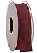 Produktbild Geschenksband Geschenkband, Band, Stoffband Schleifenband Dekorationsband mit Drahtkante ideal für Schleifen dunkelrot (rot/schwarz) 25mm x 25m