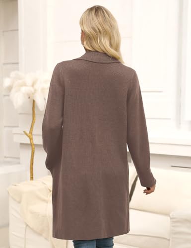 Image of CiCiBird Women Fall Long Cardigan Sweater Trendy Knit Jacket Coat Dressy Blazer Coatigan