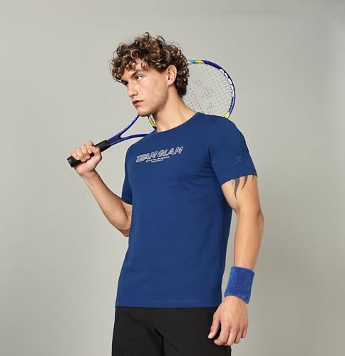 Image of XTEP Men Men's Training T Shirt with Soft Touch Comfort Stretch & Eco Friendly | Odour Control, Breathable & Lightweight Performance T Shirt