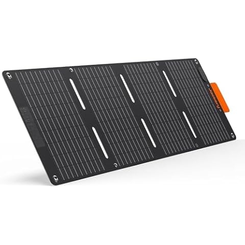 Jackery SolarSaga 40W Mini Solar Panel,Portable Solar Panels with USB-C & USB-A Ports,Book-Sized Foldable Solar Charger for Phones,Compatible with Jackery E300Plus, IP68 Waterproof for Hiking&Camping Cover