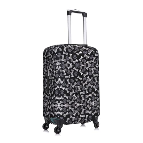 Dog Puppy Paw Print Luggage Suitcase Cover Protector Luggage Washable Covers With Concealed Zipper3