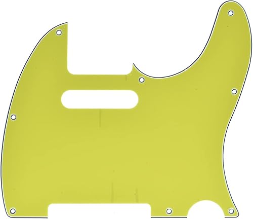 Miniatura 56 de KAISH 8 agujeros Tele Guitarra Golpeador TL Pick Guard Scratch Plate para Estados Unidos/México Telecaster/Tele Negro 1 Capa