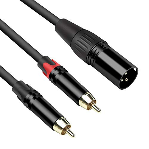 Cavo Audio Rca Xlr Maschio Cavo Audio Professionale 6 Piedi (circa 1,8m) Da 2 RCA Maschio A 2 XLR Maschio, CablesOnline Mak Xlr - Foto 2