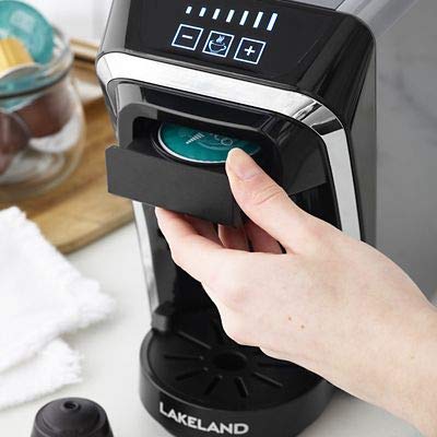 Lakeland 2-in-1 Coffee Pod Machine Dark Grey Compatible with Nespresso 7 Gallery Image Lakeland 2-in-1 Coffee Pod Machine Dark Grey Compatible with Nespresso 7 Gallery Image