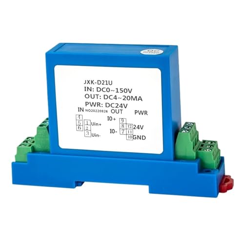 KVEIYIIC - KVEIYIIC Transducteur de Tension CA CC 1000 V 4-20 mA à 0-10 V à 1-5 V Capteur de Tension de Sortie RS485 Transmetteur de Tension CA CC 24 V(AC 0-300V_DC 24V)
