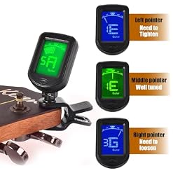 SULIVES Accordeur de guitare à clipser – Accordeurs numériques pour guitare acoustique, guitare électronique, basse, violon, ukulélé – Accessoire de musique léger, précis et essentiel - Les Beatles, Paul McCartney, John Lennon, RIngo Starr, George Harrison SULIVES Accordeur de guitare à clipser – Accordeurs numériques pour guitare acoustique, guitare électronique, basse, violon, ukulélé – Accessoire de musique léger, précis et essentiel – Image 6
