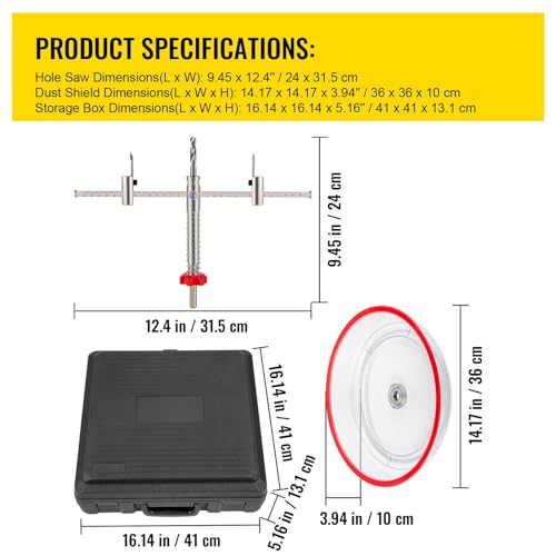 Kit de sierra ajustable para agujeros de acero 40-300 mm miniatura 2