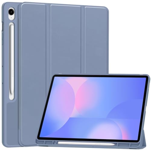Coque fine TPU Samsung Tab S10 FE+ X626B violette antichoc avec fonction veille