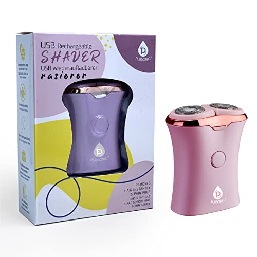 Pursonic USB Rechargeable Ladies Shaver, Removes Hair Instantly & Pain
