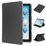 Hülle für 8 Zoll Tabletten (14th/12th Gen, 2024/2022 Release), TOKILO Soft PU Ledertasche mit verstellbarem Stand Auto Wake/Sleep, Un Fit für iPad LG 8 Zoll Tabletten, Schwarz
