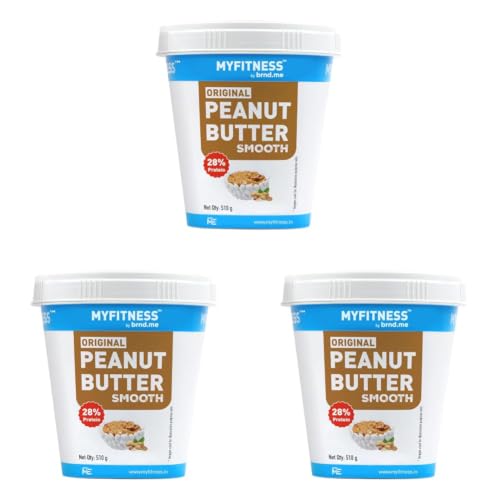 Image of MYFITNESS Original Peanut Butter Crunchy 510 g (pack of 6)