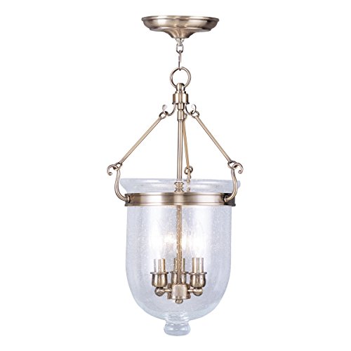 Livex Lighting 5083-01 Chain Lantern, Antique Brass