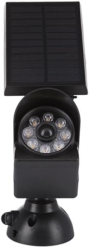 Miniatura 3 de Luz LED de seguridad solar con detección de movimiento (negro) 3000K 200 lúmenes para montaje en casa, garaje, pared, superficie metálica, árbol,