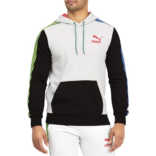 Sweat à capuche PUMA T7 gris violet en taille S pour homme