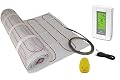 15 Sqft Mat, Electric Radiant Floor Heat Heating System with Aube Digital Floor Sensing Thermostat