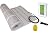 15 Sqft Mat, Electric Radiant Floor Heat Heating System with Aube Digital Floor Sensing Thermostat