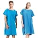 Aceshop Poncho Handtuch, Schnelltrocknend Kapuzen Poncho Andern Sie Robe Weich Mikrofaser Handtuch Vechseln Surf Poncho Badeponcho Strand Poncho mit Kapuze für Damen und Herren Schwimmen Wassersport