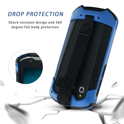 IYOUBOL Protective Cover Bumper Case Rugged Boot with Hand Strap for Zebra TC51 TC510K TC52 TC56 TC57 (Blue) - Thumbnail 4