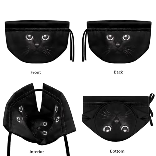 Image of Xoenoiee Black Cat Pattern Tea Cozy Teapot Cover Thermal Insulation Tea Pot Cosy Teapot Cover for Home Kitchen Table Tea Kettle Covers Cozy Warmer