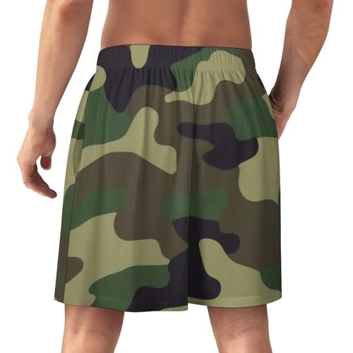 Men's Pajama Bottoms, Comfy Lounge Shorts with Elastic Waistband Pjs Pants Sleepwear3