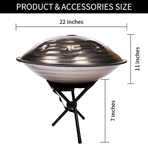 Handpan Drum de 22" en Re menor con 9 notas miniatura 4