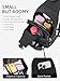 WESTBRONCO Small Sling Bag for Women Nylon Crossbody Purses, Lightweight Crossbody Sling Backpck with Water Bottle Holder for Travel Casual Daily, Black