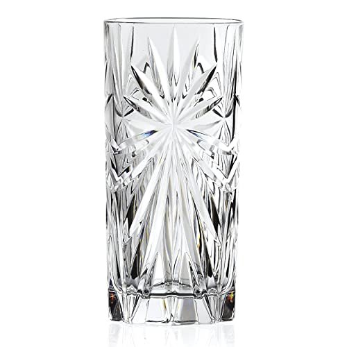 Rcr 26277020006 Oasis Crystal Hi-Ball Cocktail Tumblers Glasses, 360Ml, Set Of 6, Dishwasher Safe, Perfect For Birthdays, New Homeowners, Ideal For Long Cocktails, Mocktails, Gin & Tonic #TOP2