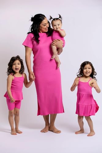 MONICA + ANDY Baby Organic Ribbed Peplum Tank + Short Set4