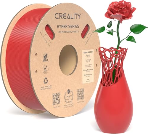 Filament hyper ABS Creality rouge 1.75mm pour impression 3D haute vitesse 1kg