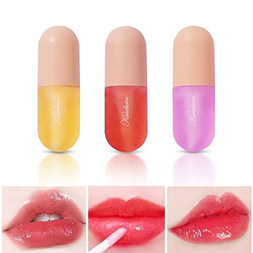 Ksndurn Lip Plumper, 3 PCS Lip Care Products - Lip Plumper Gloss/Lip Voltage Lip Plumper, Lip Plumper Tool, Lip Serum, Lip Enhancer