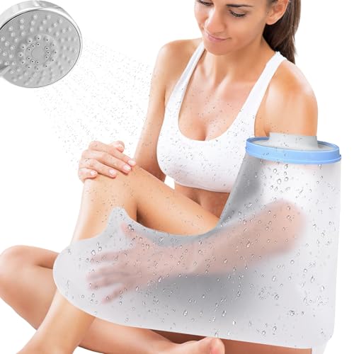 KEEFITT Adult Arm Cast Covers Waterproof Shower Bandage and Cast Protector for Bathing Watertight Protection to IV & PICC Line Wrist Hand Wounds and Burns Reusable