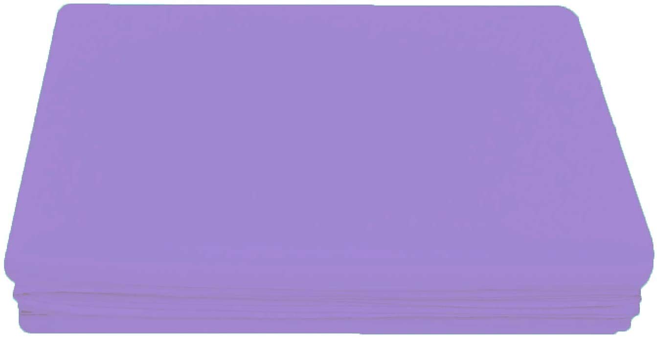 KKA Easy care Long Lasting Polycotton Flat Sheet (LILAC, DOUBLE)