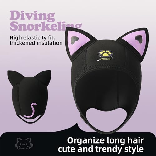 Diving Hood 3mm Neopren Neoprenanzug Haube Langlebige Dehnbare Tauchkappe, Surfing Thermal Hood zum Schnorcheln Kajakfahren Segeln Kanufahren