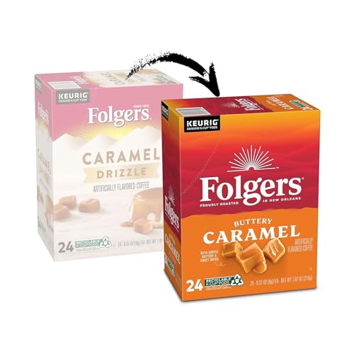Image of Folgers 6680 Caramel Drizzle Coffee K-Cups, 24 /box
