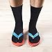 Geyoga 6 Pairs Flip Flop Socks Unisex Split Toe Cotton Tabi Socks for Women Men(Black)