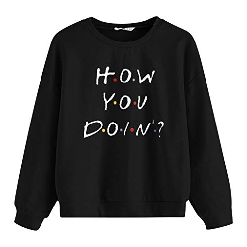 Women Pullover Long Sleeve Shirts Teen Girls Color Block Sweatshirts Patchwork Cute Sweater